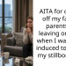 AITA for cutting off my family, parents for leaving on a trip when I was being induced to deliver my stillborn son?