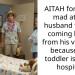 AITAH for being mad at my husband for not coming home from his vacation because our toddler is in the hospital