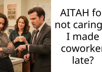 AITAH for not caring if I made coworker late?