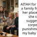 AITAH for putting a family friend in her place when she she suggested corporal punishment for my baby sister?