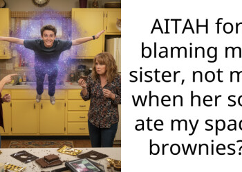 AITAH for blaming my sister, not me, when her son ate my space brownies?