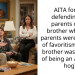 AITA for not defending my parents or my brother when my parents were accused of favoritism and my brother was accused of being an attention hog?