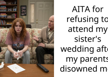 AITA for refusing to attend my sister’s wedding after my parents disowned me?