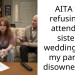 AITA for refusing to attend my sister’s wedding after my parents disowned me?