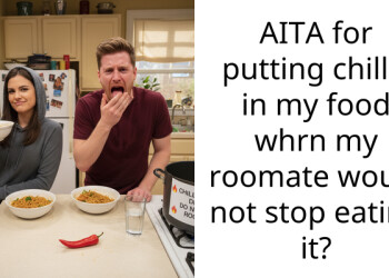 AITA for putting chillis in my food whrn my roomate would not stop eating it?