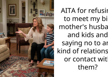 AITA for refusing to meet my bio mother’s husband and kids and saying no to any kind of relationship or contact with them?