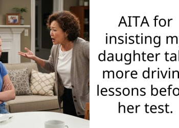 AITA for insisting my daughter take more driving lessons before her test.