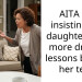 AITA for insisting my daughter take more driving lessons before her test.