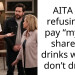 AITA for refusing to pay “my fair share” of drinks when I don’t drink?