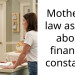 Mother in law asking about finances constantly
