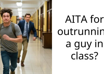 AITA for outrunning a guy in cla*s?