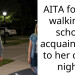 AITA for not walking a school acquaintance to her car at night.