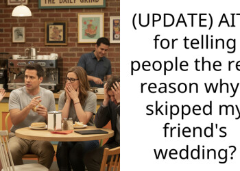 (UPDATE) AITA for telling people the real reason why I skipped my friend’s wedding?