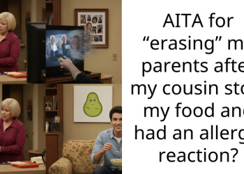 AITA for “erasing” my parents after my cousin stole my food and had an allergic reaction?