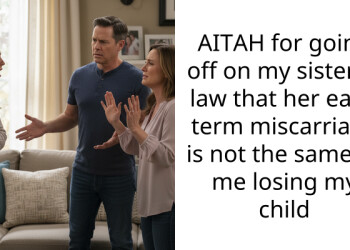AITAH for going off on my sister in law that her early term miscarriage is not the same as me losing my child