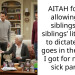 AITAH for not allowing my siblings and siblings’ little kids to dictate what goes in the house I got for me and sick parent?
