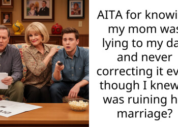AITA for knowing my mom was lying to my dad and never correcting it even though I knew it was ruining his marriage?