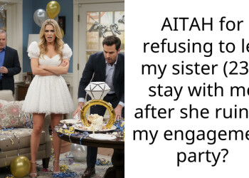 AITAH for refusing to let my sister (23F) stay with me after she ruined my engagement party?