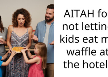 AITAH for not letting kids eat my waffle at the hotel?