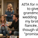 AITA for refusing to give my grandmother’s wedding ring to my brother’s fiancée, even though she was “promised” it?