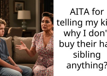 AITA for telling my kids why I don’t buy their half sibling anything?