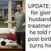 UPDATE: AITAH for giving my husband silent treatment after he told me my post-birth body turns him off?