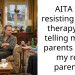 AITA for resisting family therapy and telling my bio parents I miss my real parents?