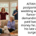 AITAH: for postponing the wedding when my fiance was demanding to be paid back the money he paid for his late wife’s surgery?