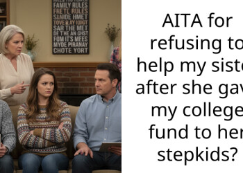AITA for refusing to help my sister after she gave my college fund to her stepkids?
