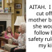 AITAH. I had to cut off my mother because she wouldn’t follow basic safety rules with my kids.