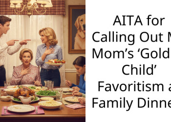 AITA for Calling Out My Mom’s ‘Golden Child’ Favoritism at Family Dinner?