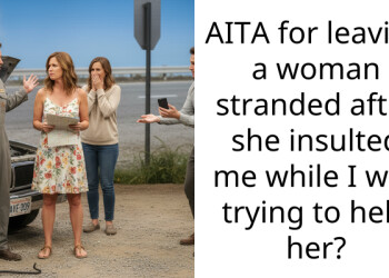 AITA for leaving a woman stranded after she insulted me while I was trying to help her?