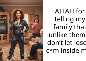 AITAH for telling my family that unlike them, I don’t let losers c*m inside me?