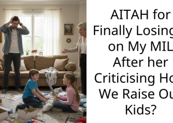AITAH for Finally Losing it on My MIL After her Criticising How We Raise Our Kids?