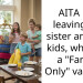 AITA For leaving my sister and her kids, while on a “Family Only” vacation