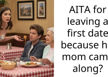 AITA for leaving a first date because his mom came along?