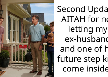 Second Update: AITAH for not letting my ex-husband and one of his future step kids come inside?