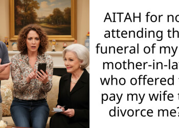 AITAH for not attending the funeral of my ex mother-in-law who offered to pay my wife to divorce me?