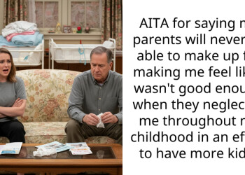 AITA for saying my parents will never be able to make up for making me feel like I wasn’t good enough when they neglected me throughout my childhood in an effort to have more kids?