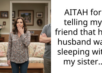AITAH for telling my friend that her husband was sleeping with my sister..