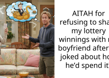 AITAH for refusing to share my lottery winnings with my boyfriend after he joked about how he’d spend it?