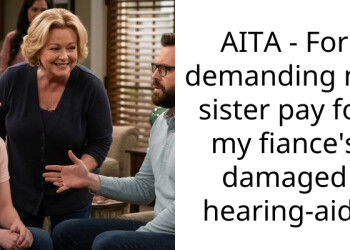AITA – For demanding my sister pay for my fiance’s damaged hearing-aid?