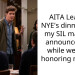 AITA Leaving NYE’s dinner after my SIL made an announcement while we were honoring my son?