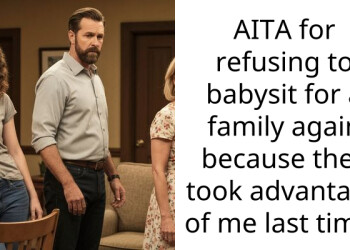 AITA for refusing to babysit for a family again because they took advantage of me last time?