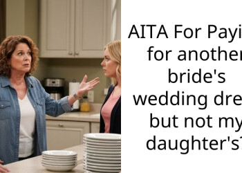 AITA For Paying for another bride’s wedding dress but not my daughter’s?