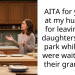 AITA for yelling at my husband for leaving our daughters at the park while they were waiting for their grandma?