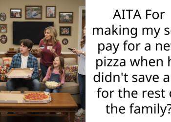 AITA For making my son pay for a new pizza when he didn’t save any for the rest of the family?