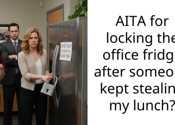 AITA for locking the office fridge after someone kept stealing my lunch?