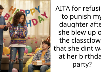 AITA for refusing to punish my daughter after she blew up on the cla*sclown that she dint want at her birthday party?