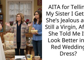 AITA for Telling My Sister I Get It, She’s Jealous and Still a Virgin, After She Told Me I’d Look Better in a Red Wedding Dress?